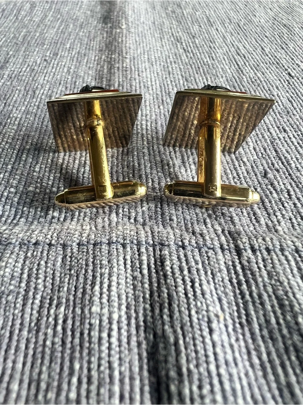Classic Black and Gold Cameo Cufflinks - Men's Accessories